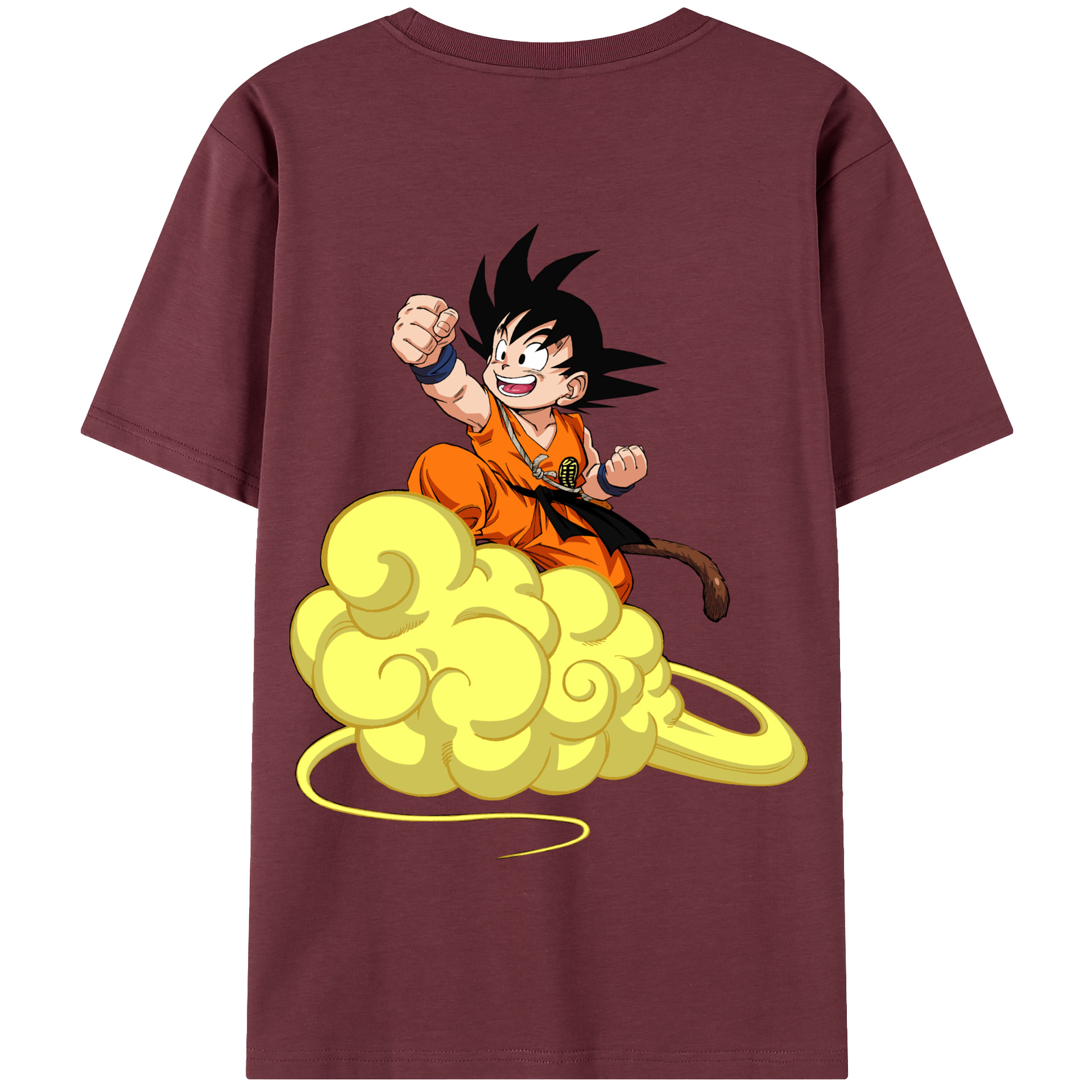 （画像用） ドラゴンボール 孫悟空（そん ごくう）Son Goku カカロット DRAGON BALL Kakarotto 綿100％半袖Tシャツ（背面プリント）
